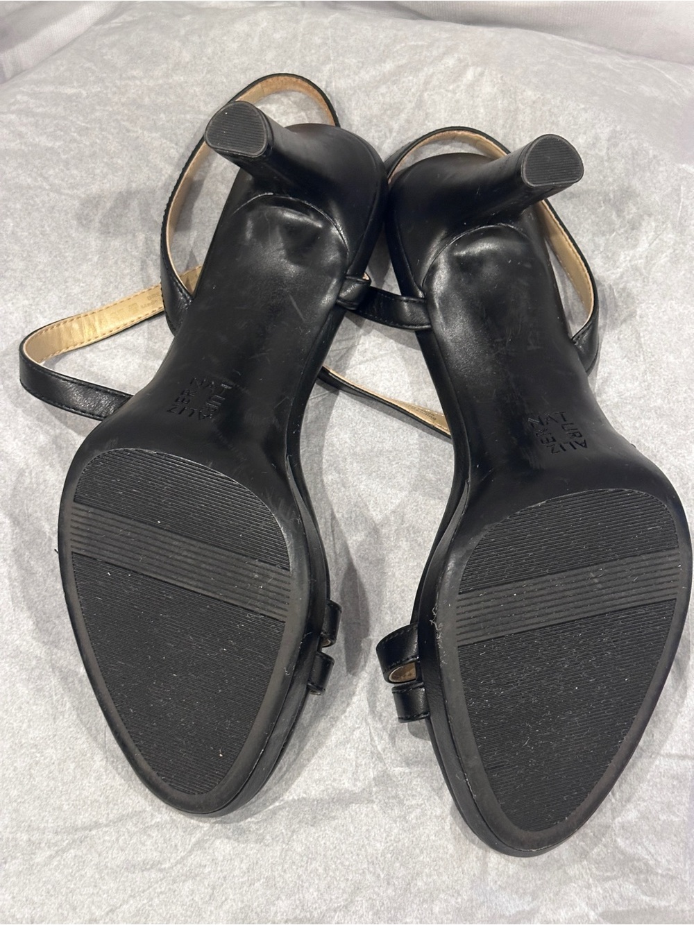 Naturalizer Black Strappy Heeled Sandals - Picture 10 of 12